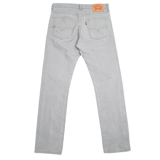 Levis 513 Slim Fit Jeans W32 L31 Grey