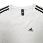 Mens White Adidas  Crewneck Jumper