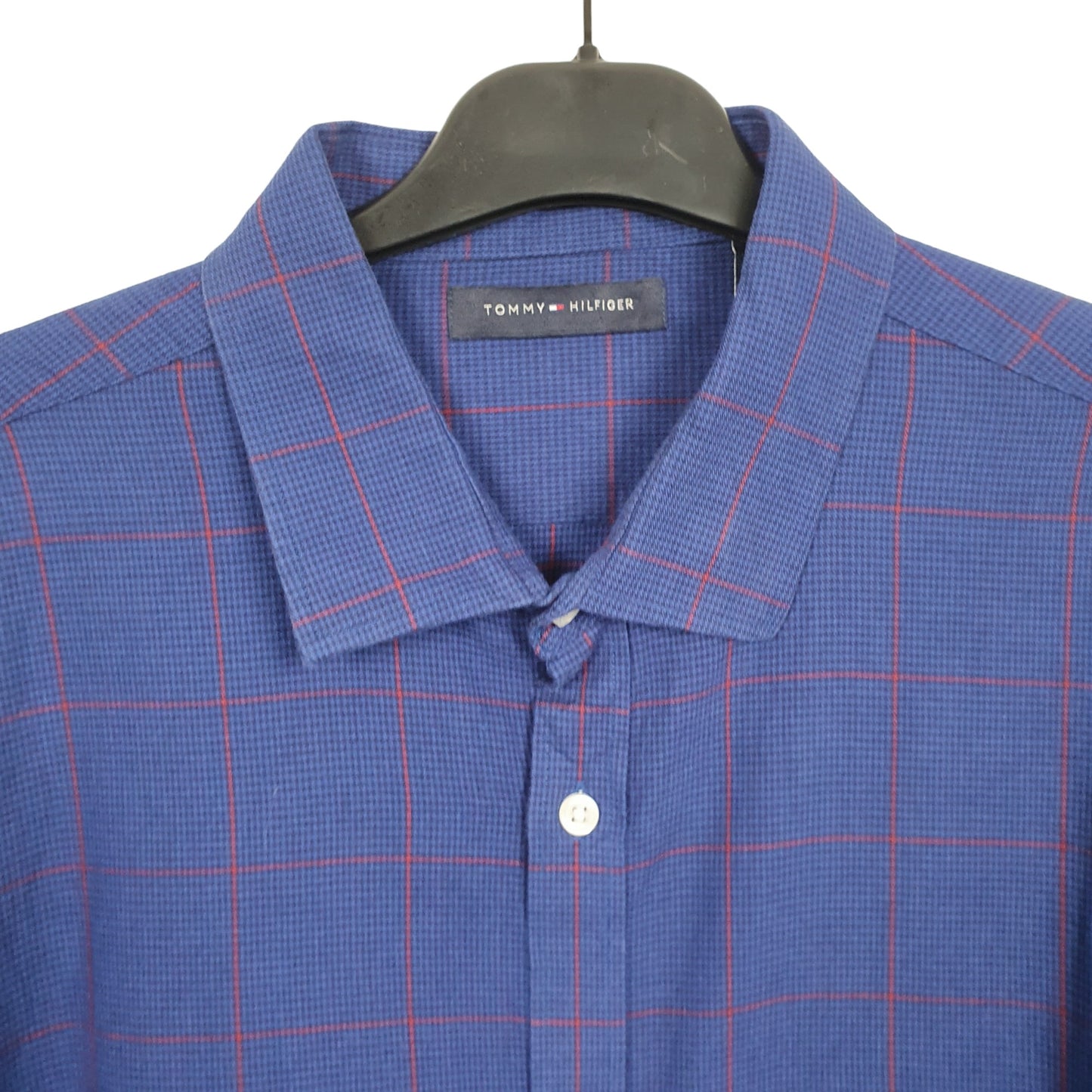 Tommy Hilfiger Long Sleeve Regular Fit Check Shirt Blue