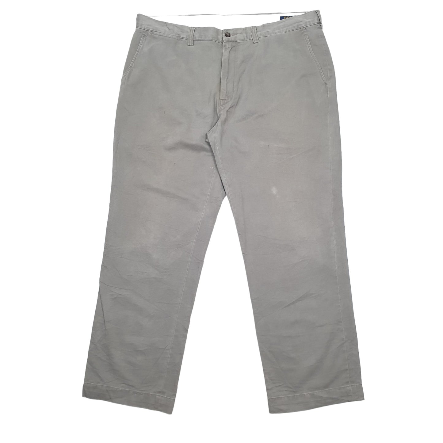 Mens Polo Ralph Lauren Grey Chino Trousers W38 L30 Grey