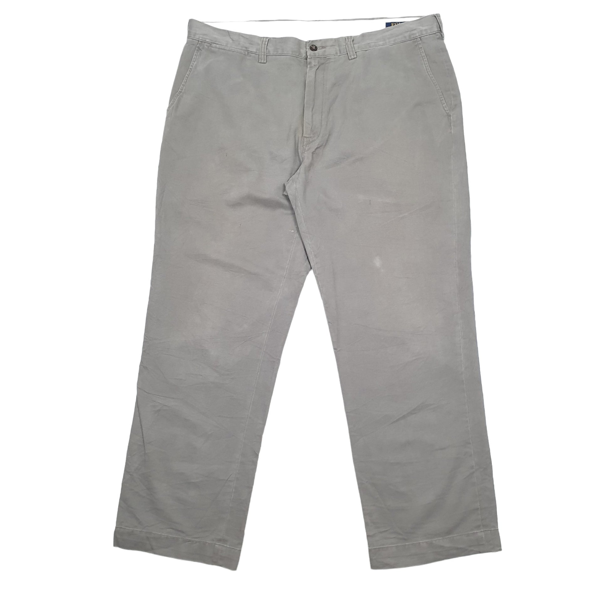 Mens Polo Ralph Lauren Grey Chino Trousers W38 L30 Grey