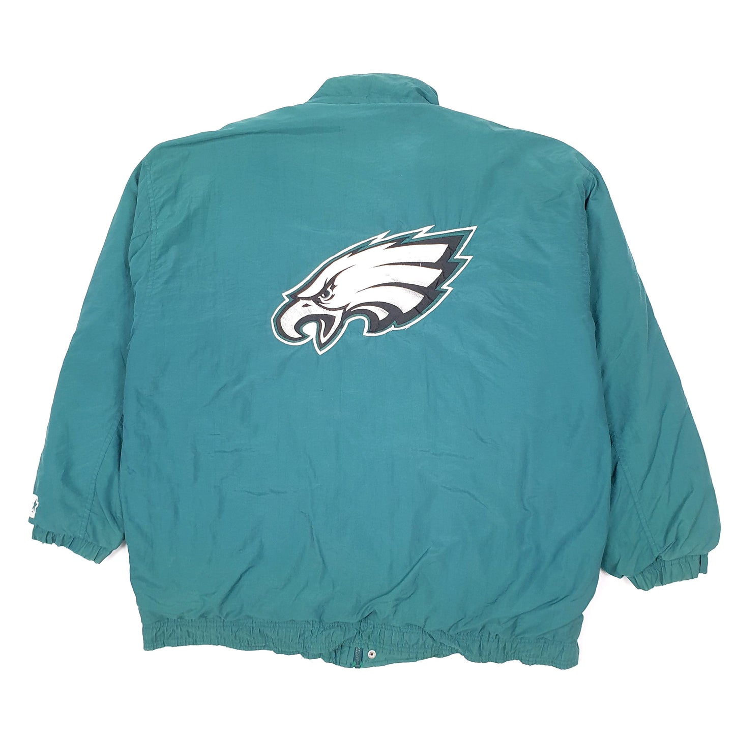 Mens Green Starter NFL Philadelphia Eagles USA Football Hoodie Coat