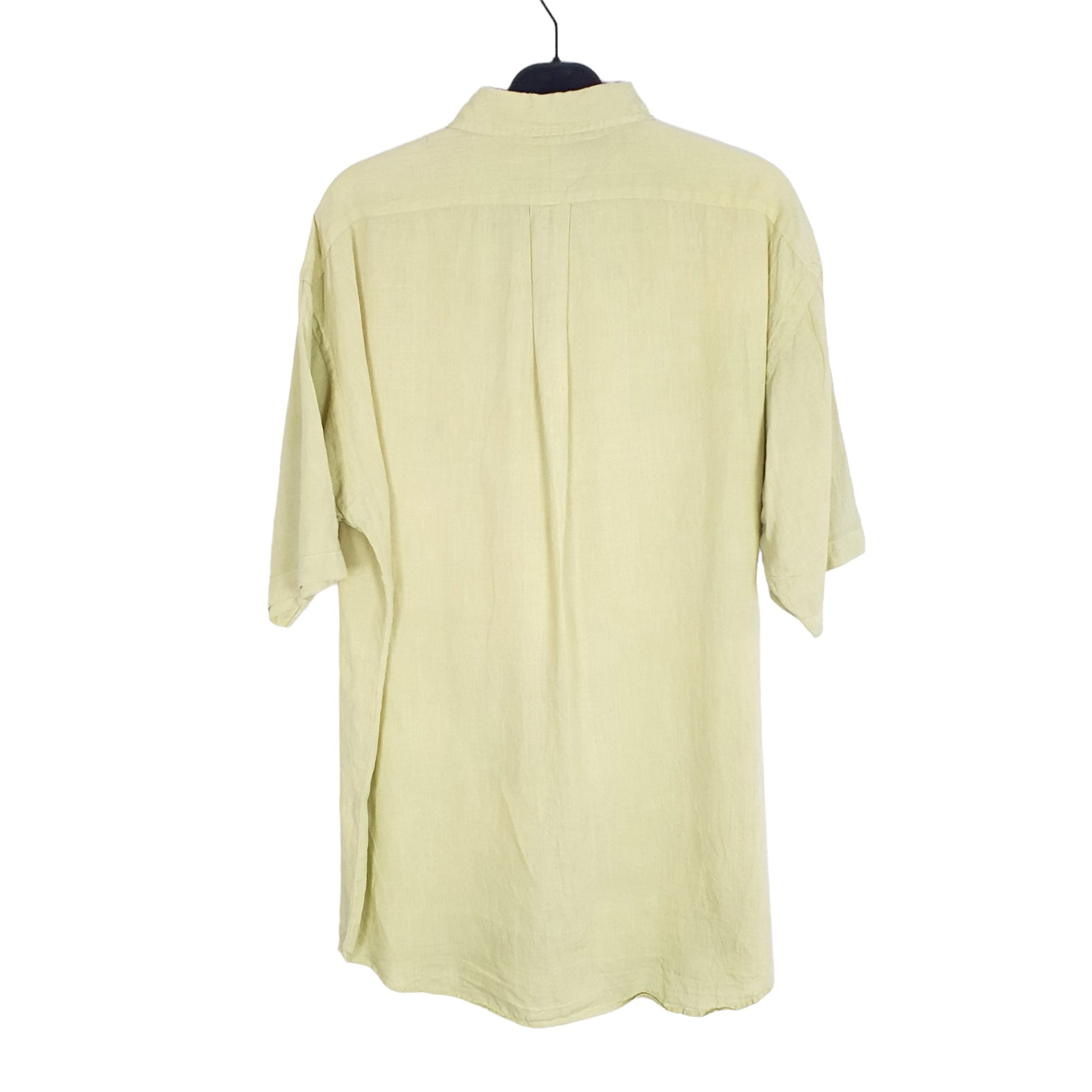 Ralph Lauren Short Sleeve Blake Fit Linen Shirt Yellow