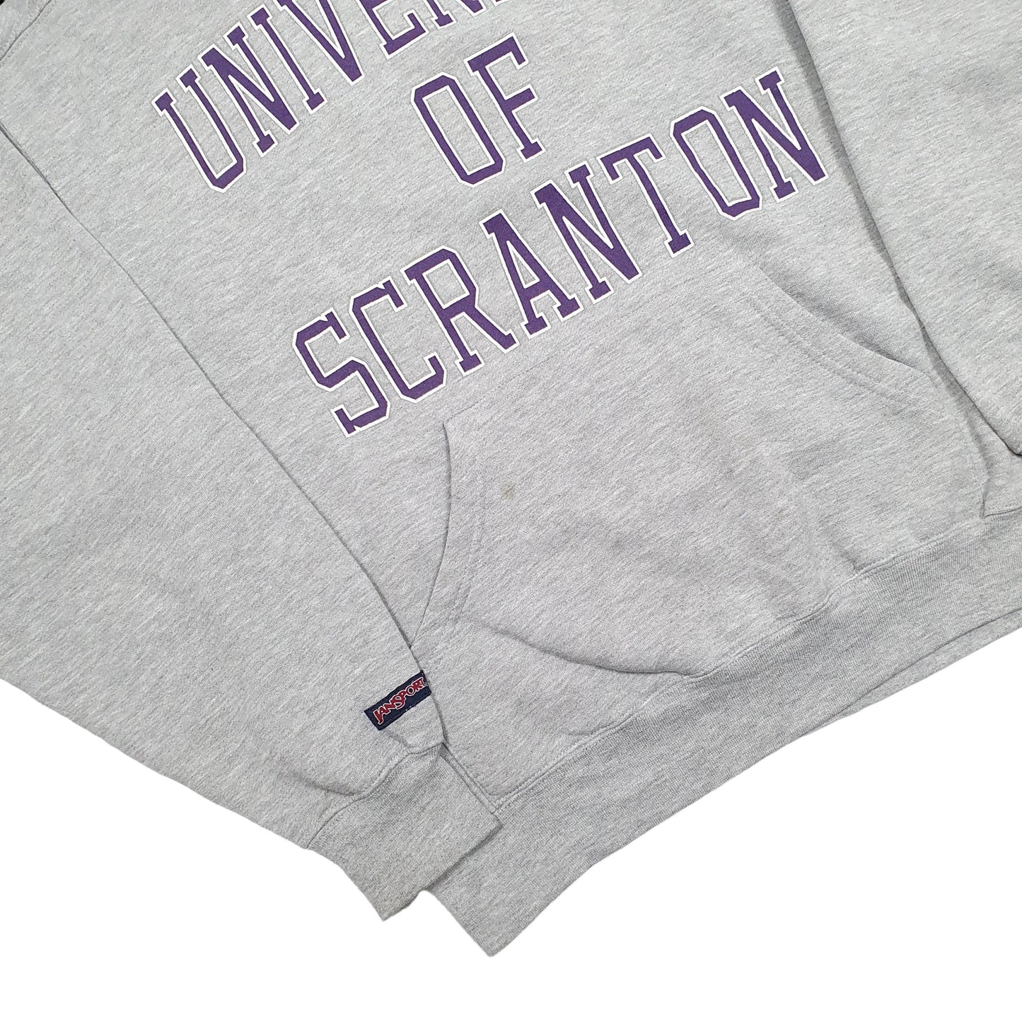 Mens Grey Jansport University of Scranton USA College Hoodie Jumper