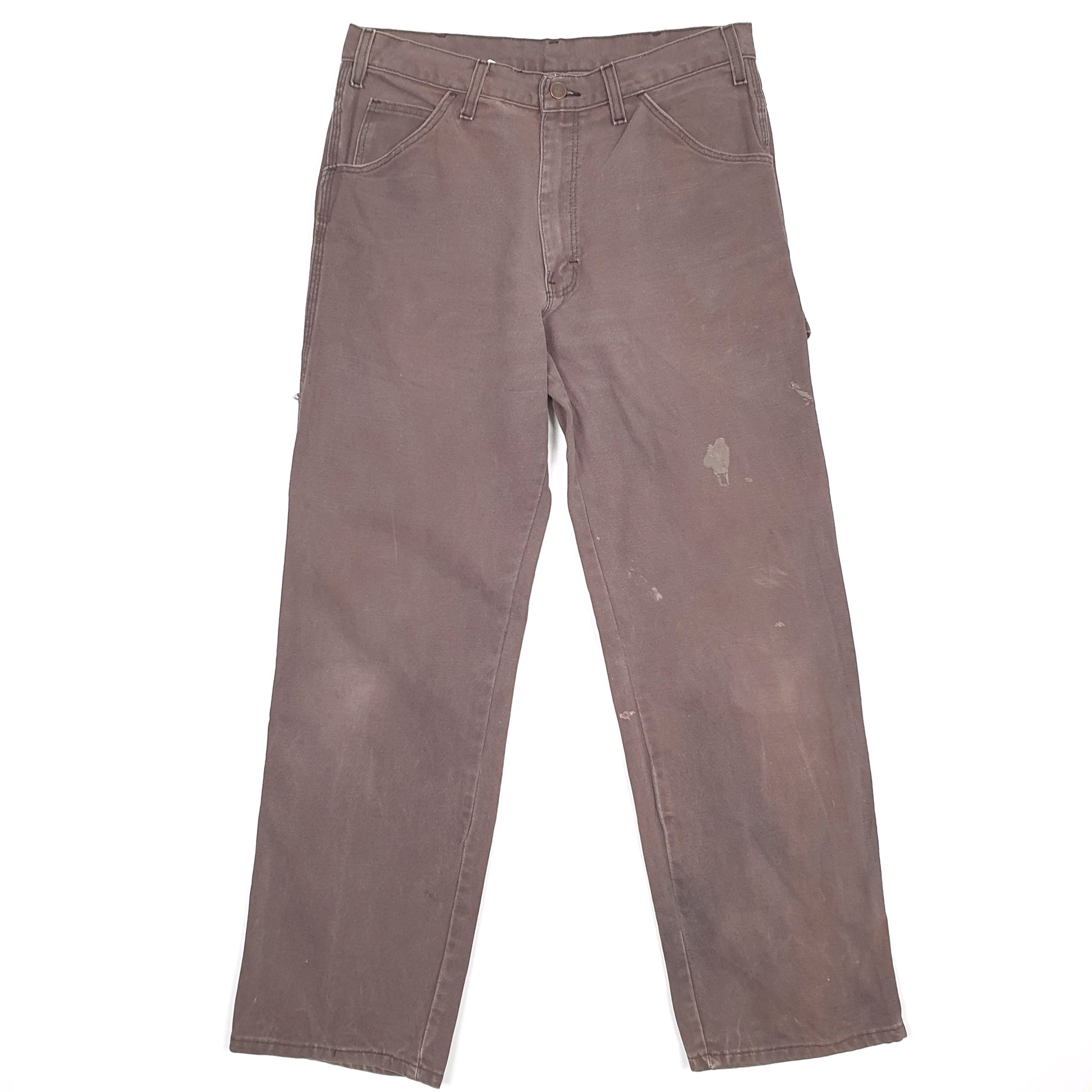 Mens Dickies Brown Carpenter Trousers W32 L29 Brown