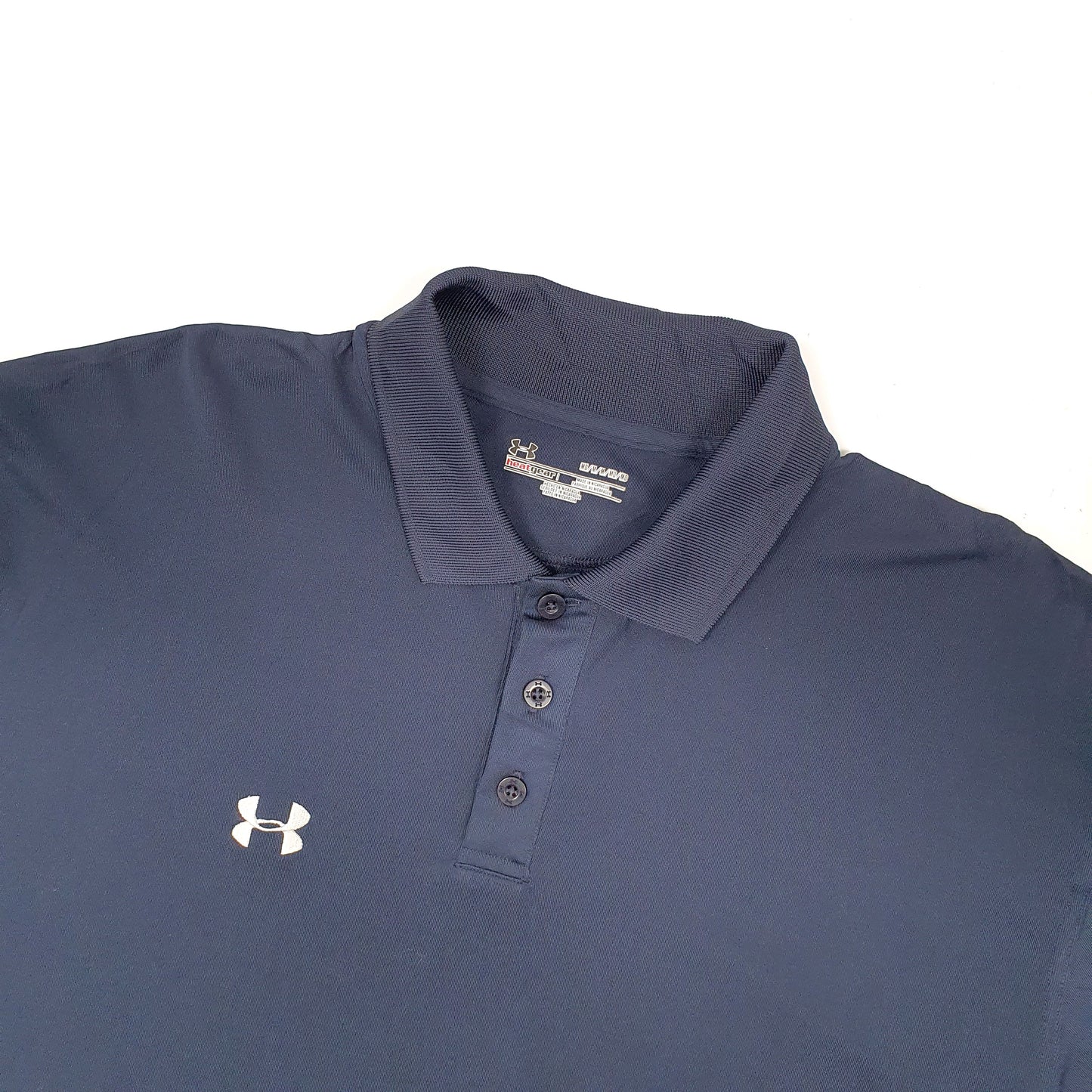 Under Armour Heat Gear Short Sleeve Polyester Polo Shirt Navy
