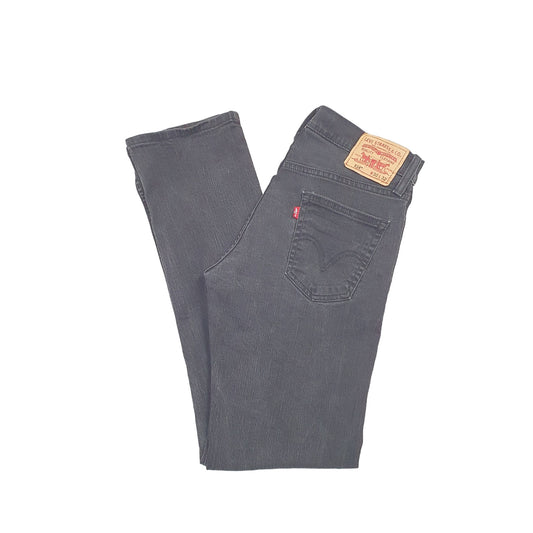 Levis 514 Straight Fit Stretch Slim Jeans W30 L31 Black