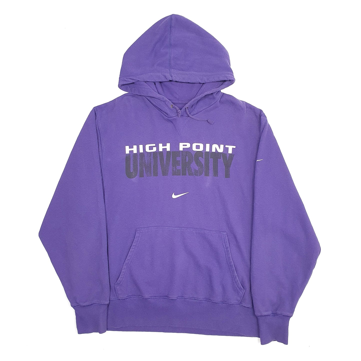 Mens Purple Nike High Point University USA College  Spellout Hoodie Jumper