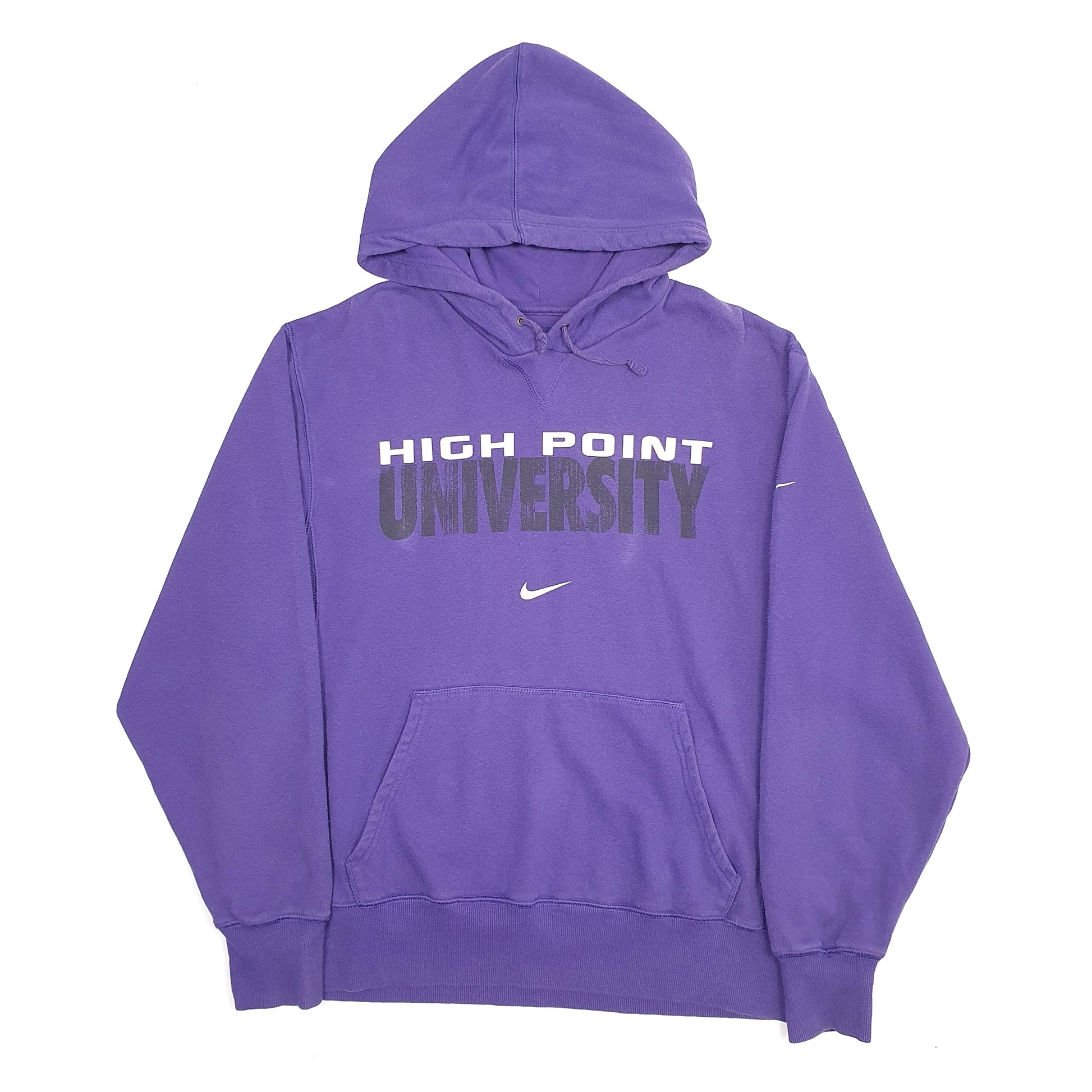 Mens Purple Nike High Point University USA College  Spellout Hoodie Jumper