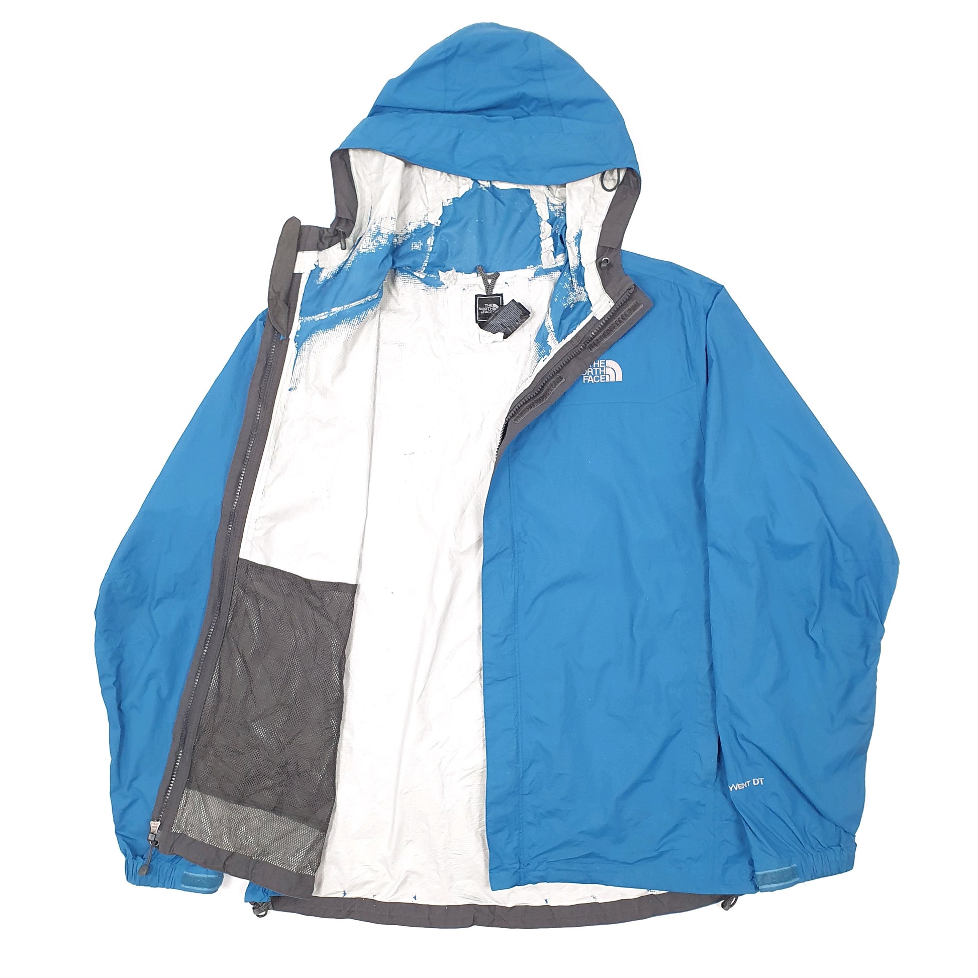 Mens Blue The North Face Venture Hyvent Rain Coat Coat