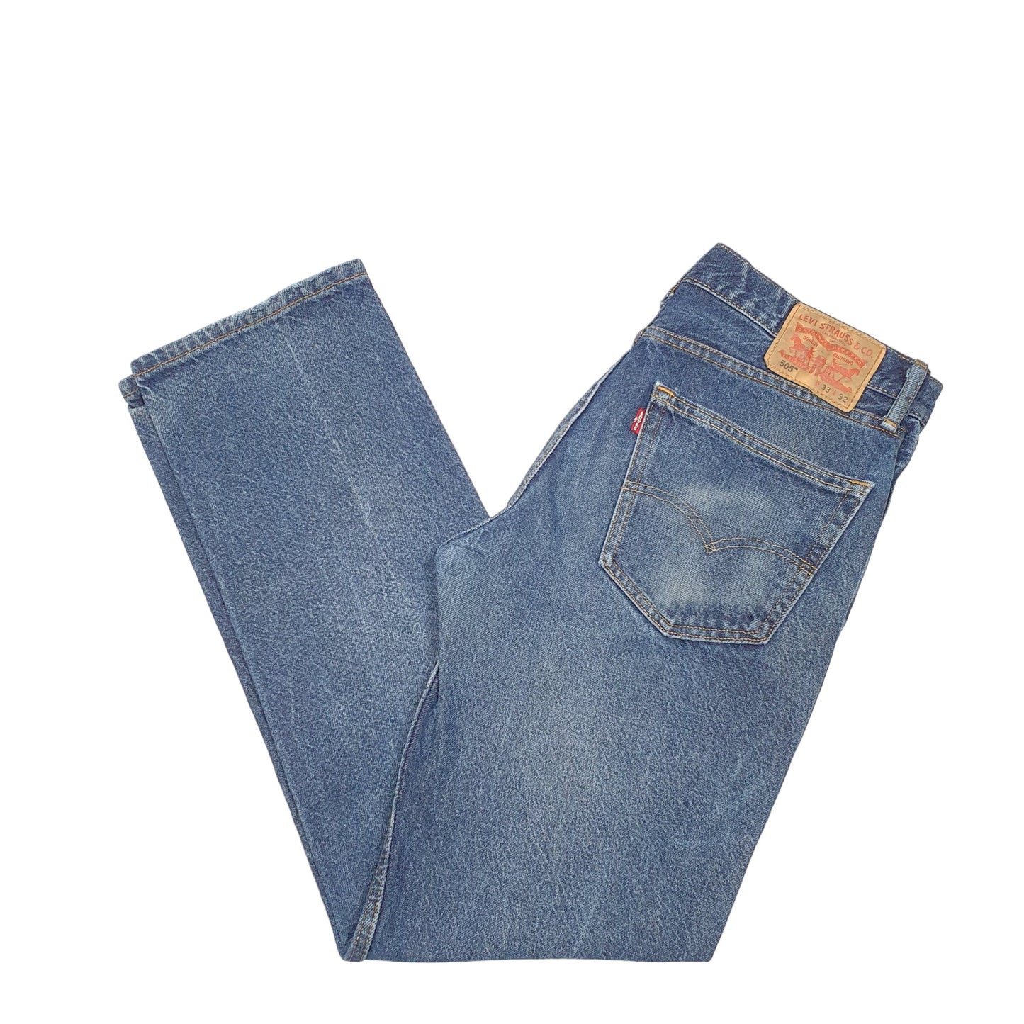 Mens Blue Levis  505 JeansW33 L32