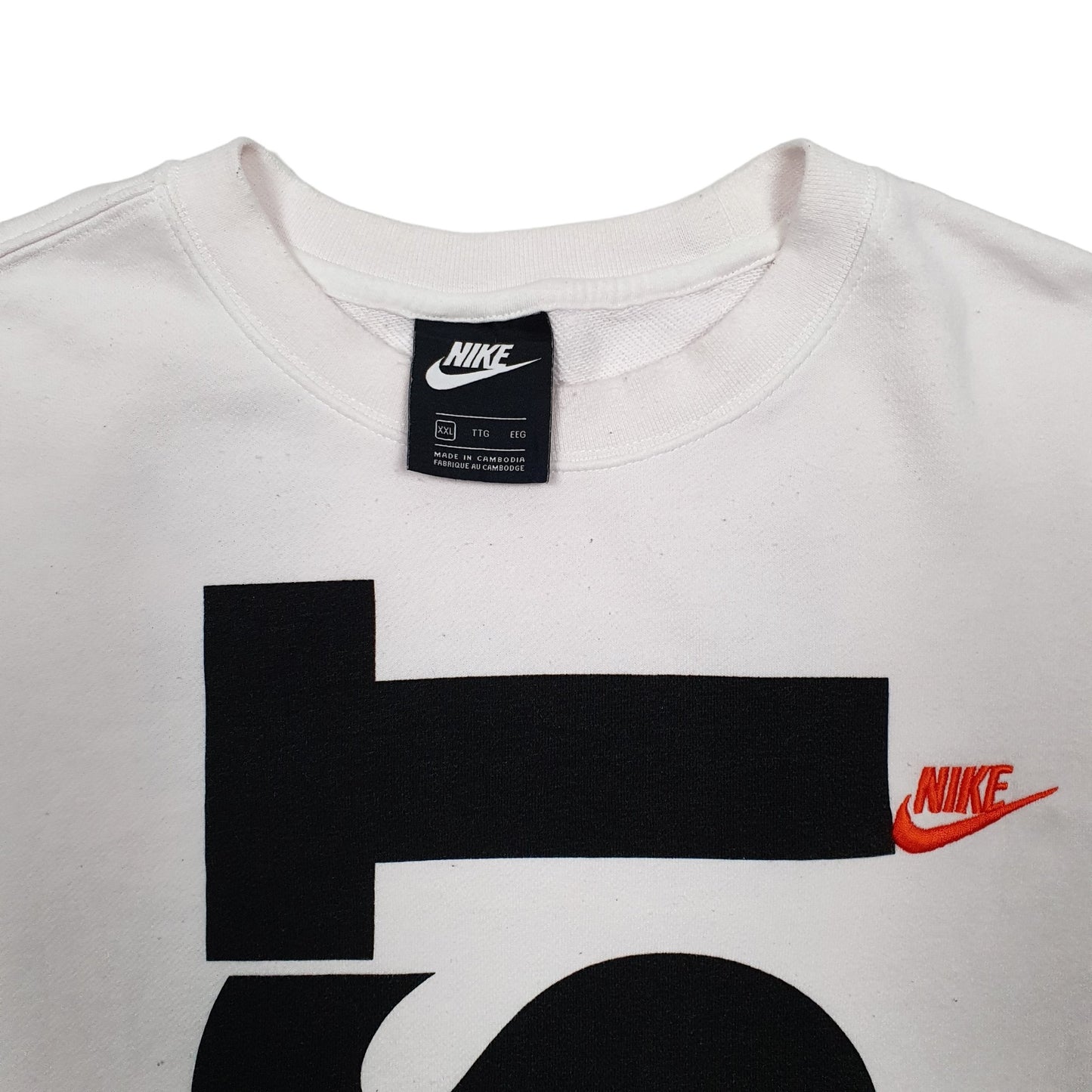 Mens Pink Nike Spellout Crewneck Jumper