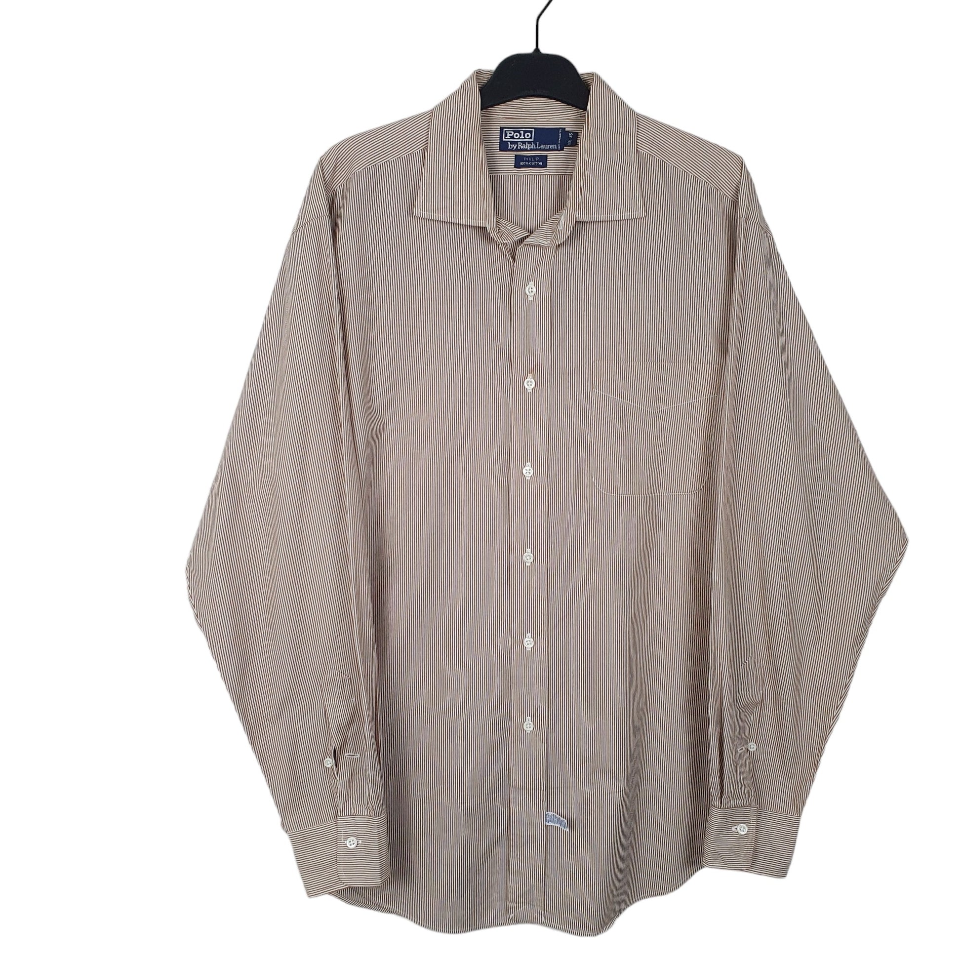 Mens Brown Ralph Lauren Polo Phillip Long Sleeve Shirt