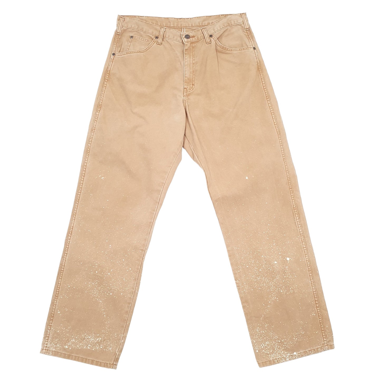 Mens Dickies Beige Carpenter Trousers W34 L30 Beige