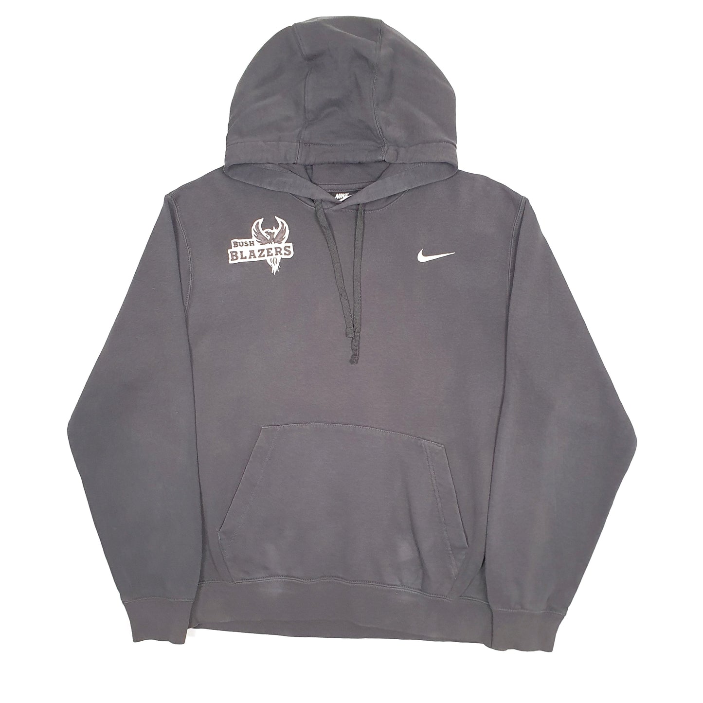 Mens Grey Nike USA College Bush Blazers Hoodie Jumper