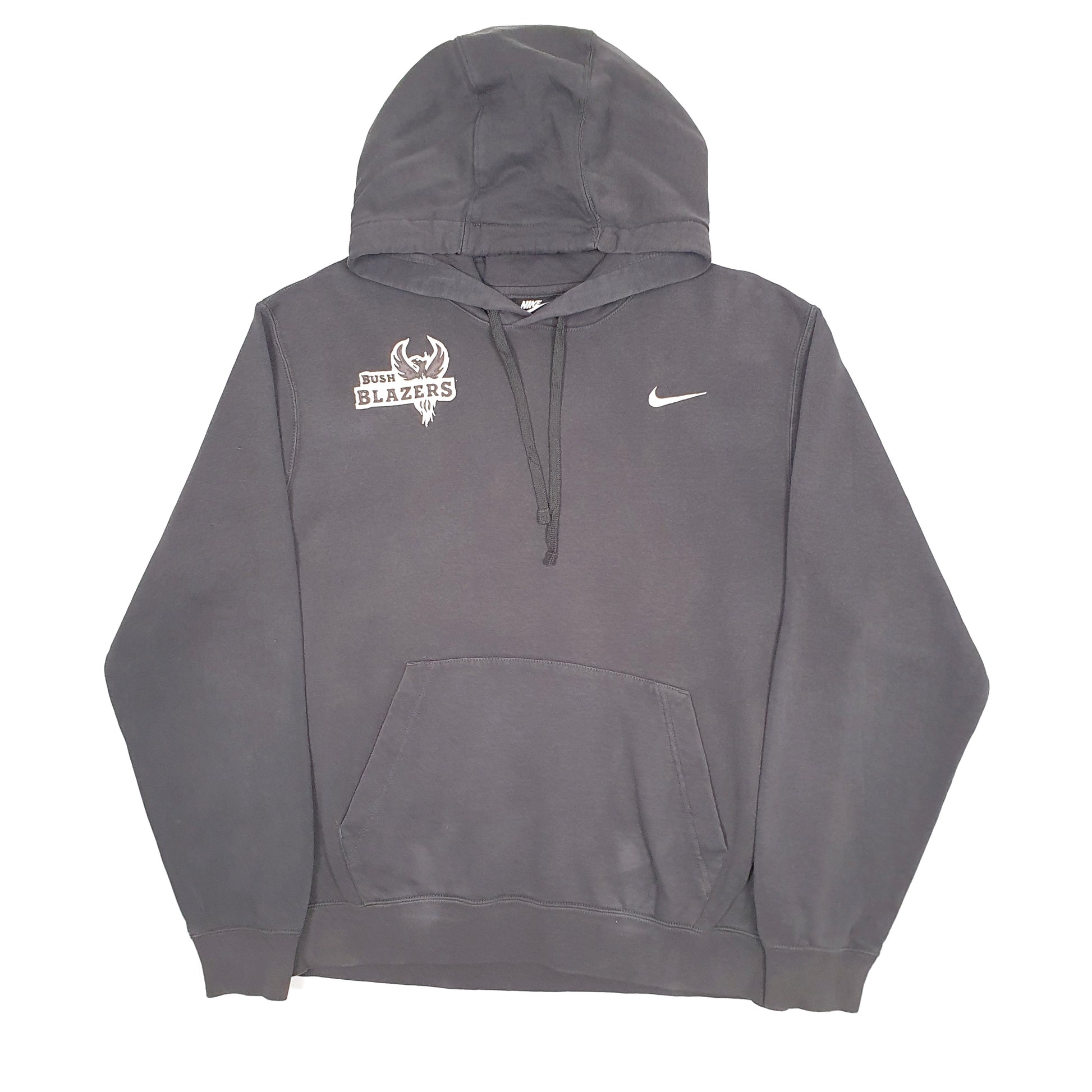 Mens Grey Nike USA College Bush Blazers Hoodie Jumper
