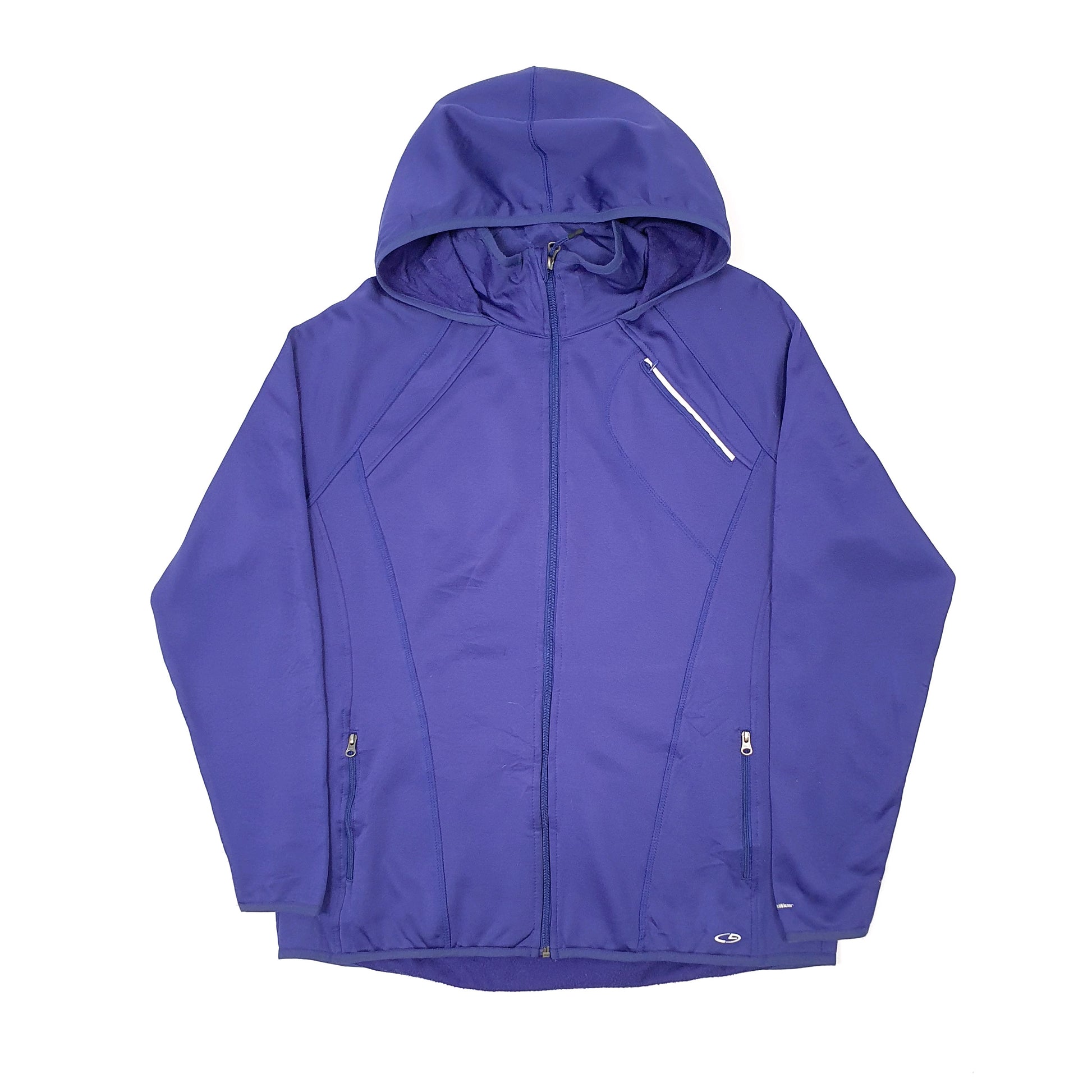 Womens Purple Champion Softshell Hoodie Full Zip Jumper
