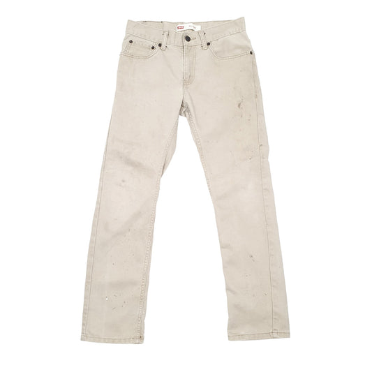 Levis 511 Slim Fit Jeans W28 L28 Beige