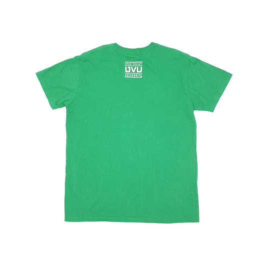 Edu USA Utah University Wolverlines Short Sleeve T Shirt Green