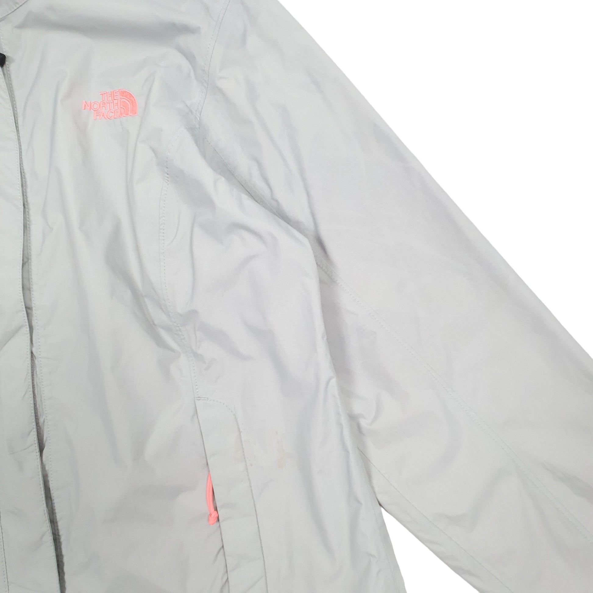 Womens Grey The North Face Hyvent Hooded Rain Coat Coat