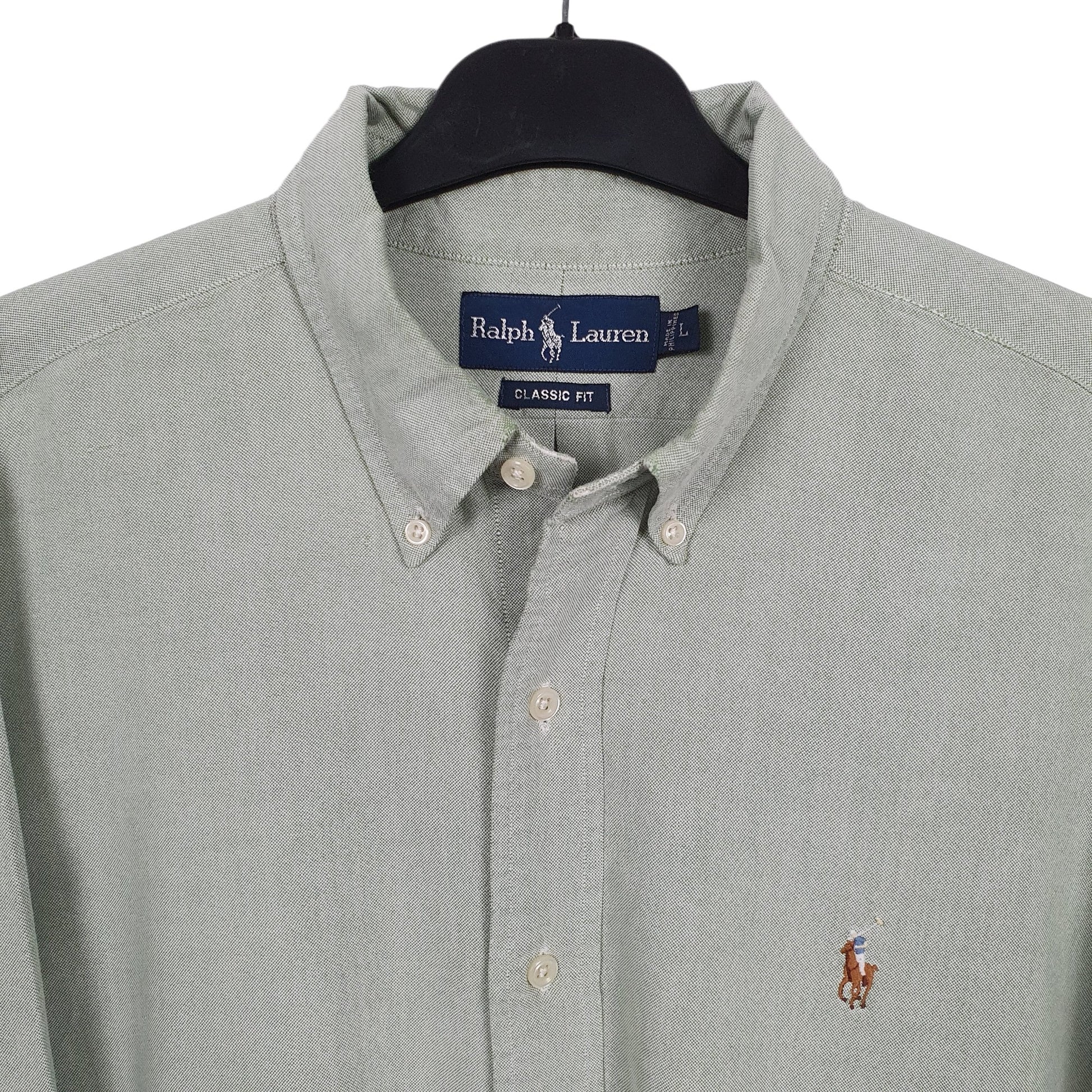 Mens Green Ralph Lauren  Long Sleeve Shirt