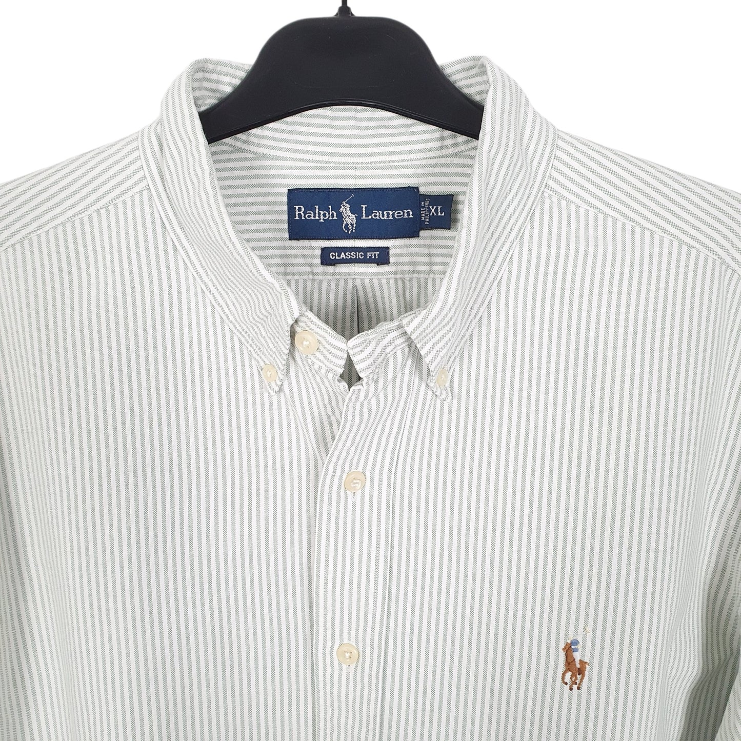 Ralph Lauren Short Sleeve Classic Fit Striped Shirt White