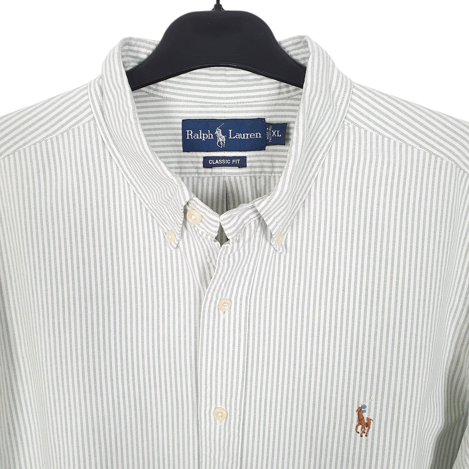 Ralph Lauren Short Sleeve Classic Fit Striped Shirt White