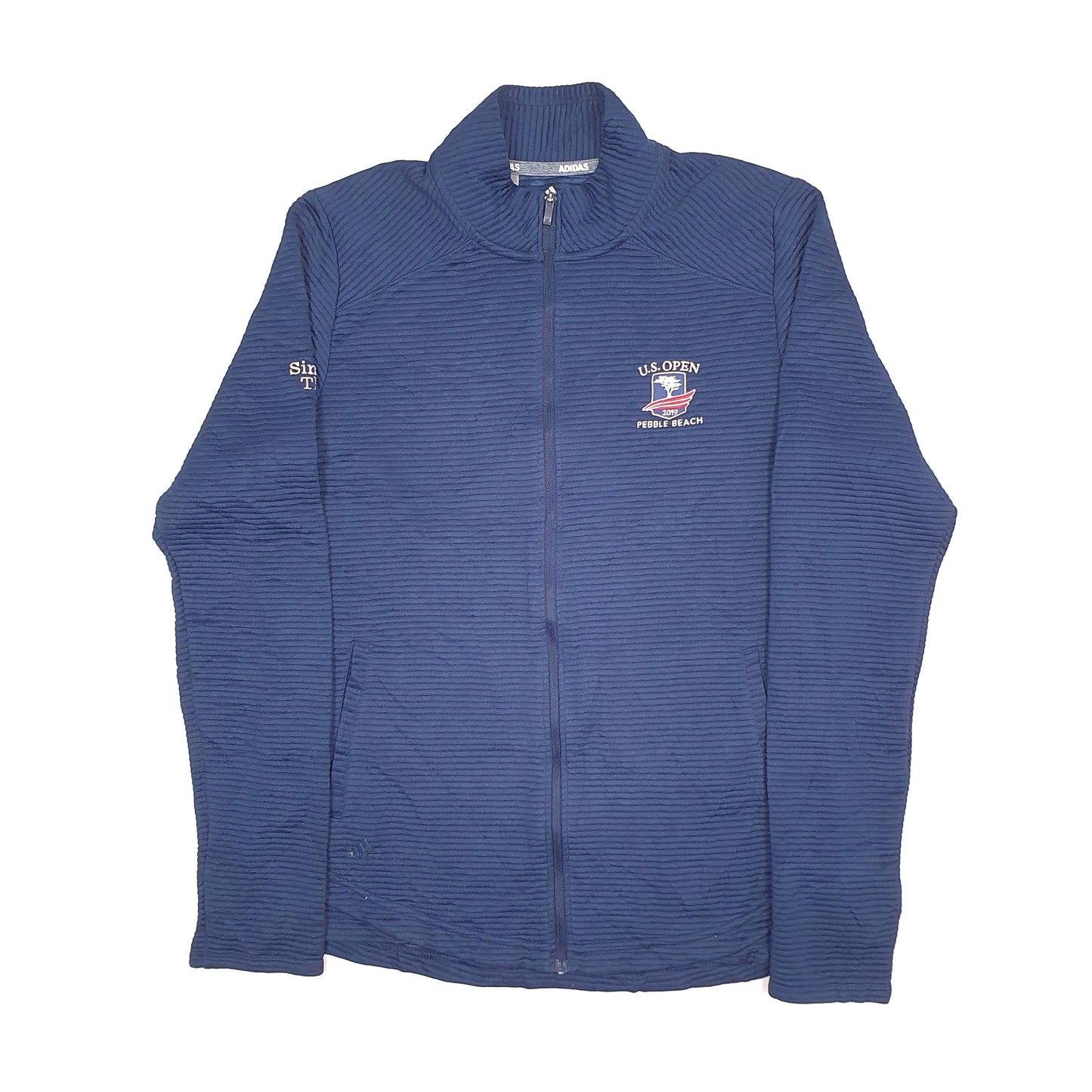 Womens Navy Adidas US Open Golf Full Zip Jumper