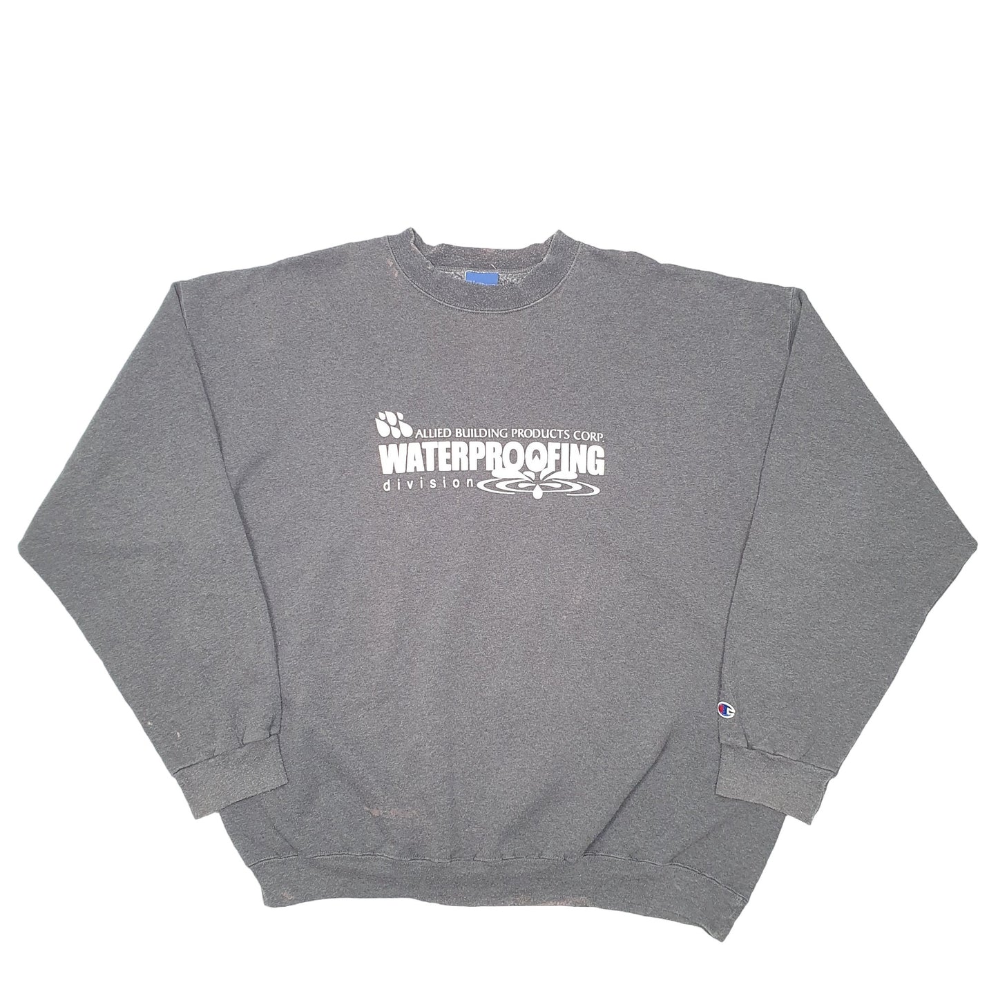 Mens Grey Champion Allied Building Products Crewneck Jumper