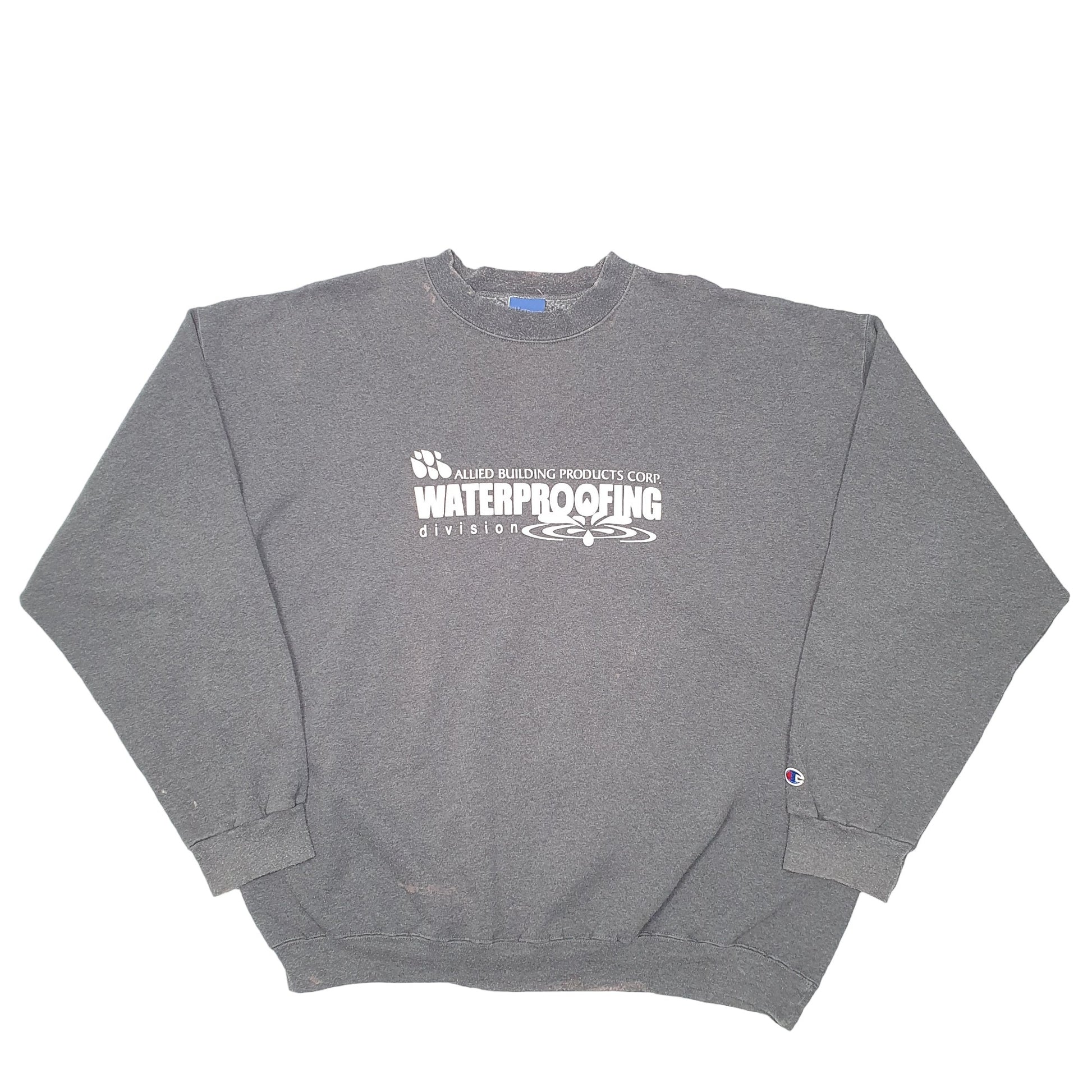Mens Grey Champion Allied Building Products Crewneck Jumper