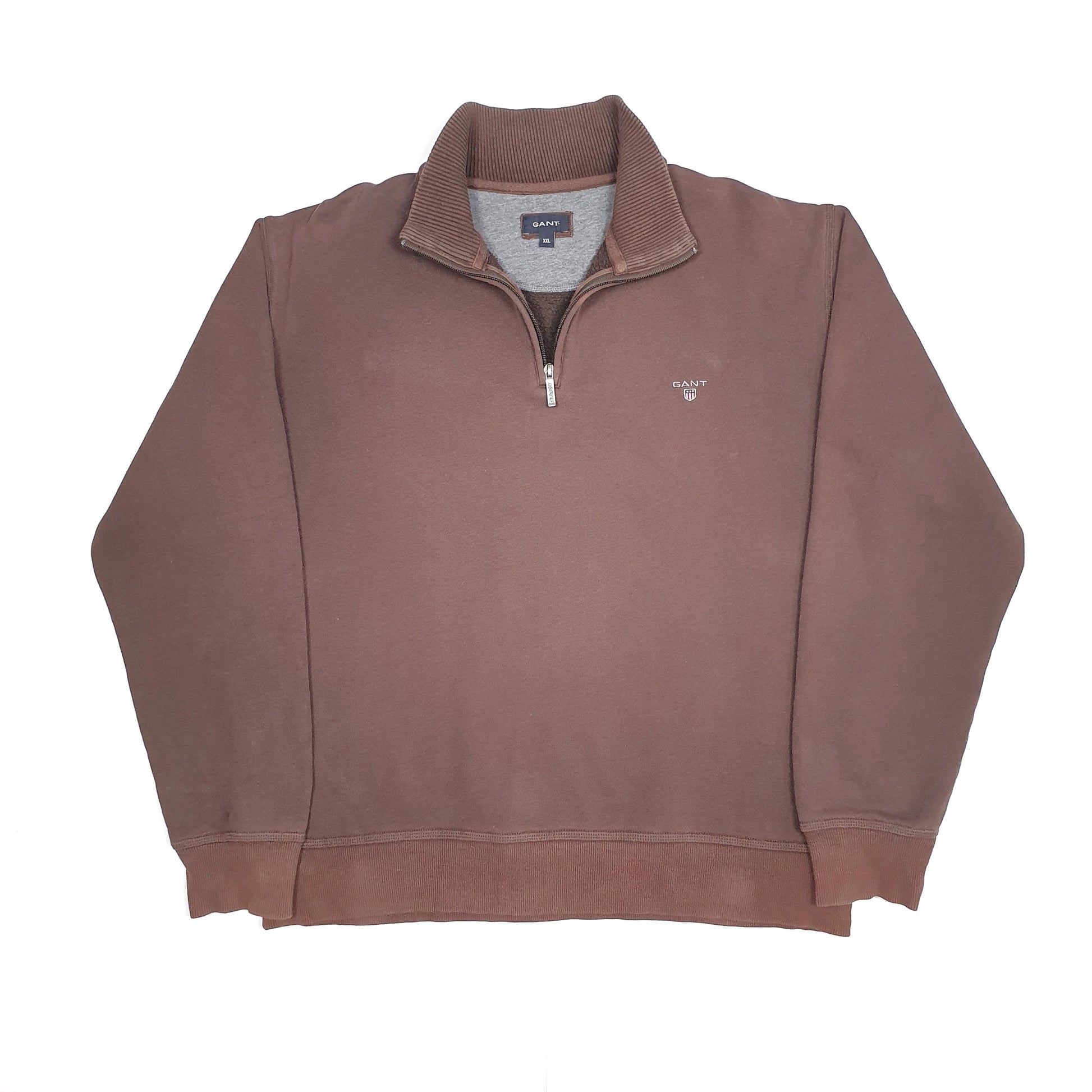 GANT Quarter Zip XL Brown