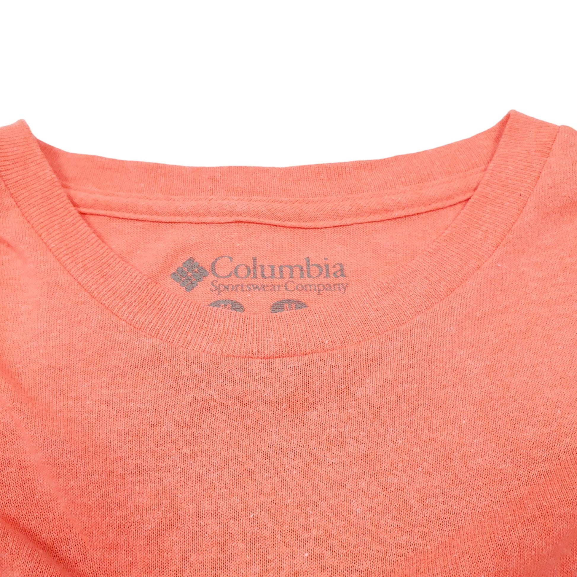 Mens Pink Columbia Sportswear Performance Fishing Gear Short Sleeve T Shirt