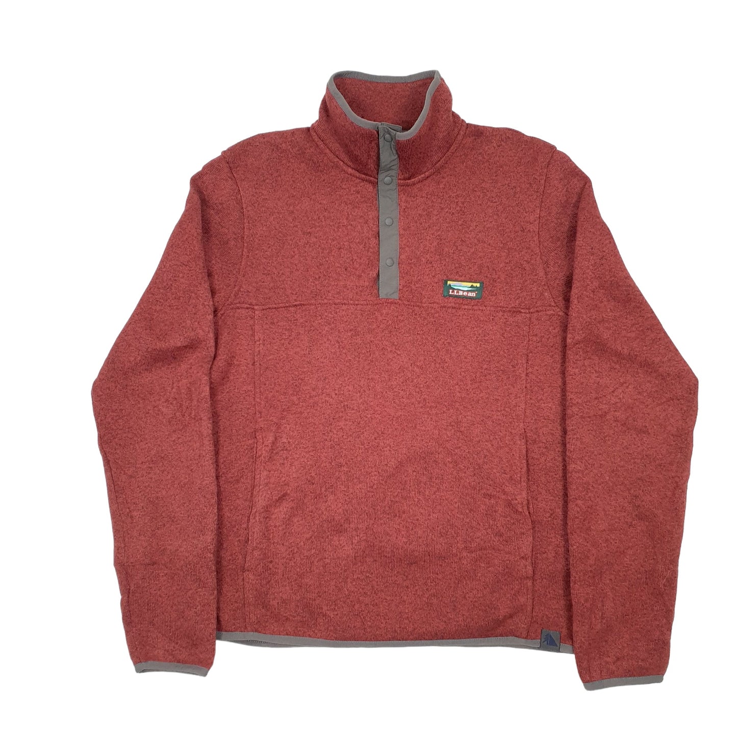 L.L.Bean Quarter Zip Fleece S Red