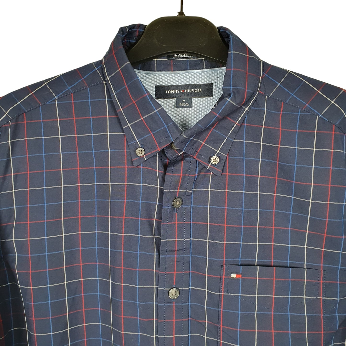 Tommy Hilfiger Long Sleeve Regular Fit Check Shirt Blue