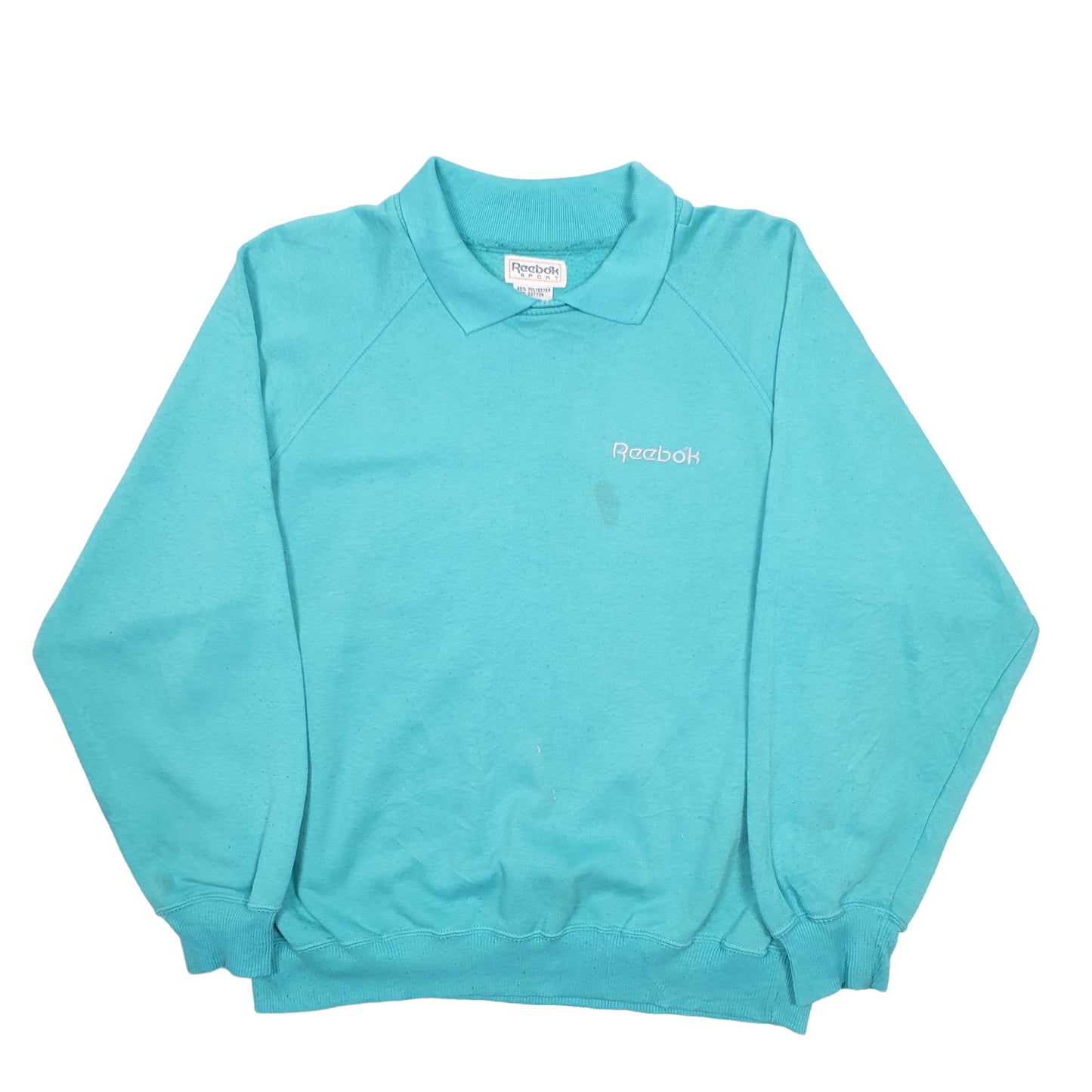 Mens Turquoise Reebok  Crewneck Jumper