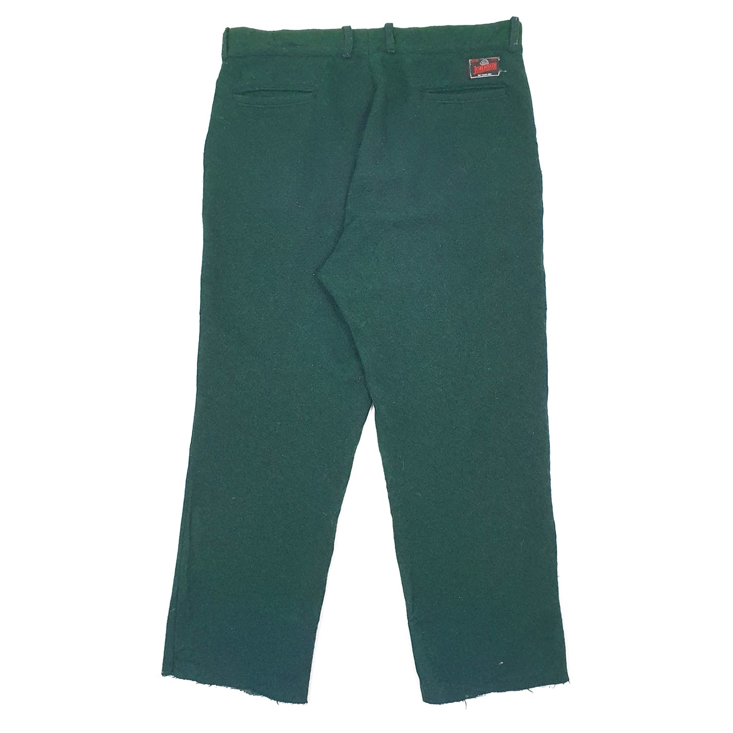 Mens Green Johnson Woolen Mills Made in USA Vintage Chino Trousers