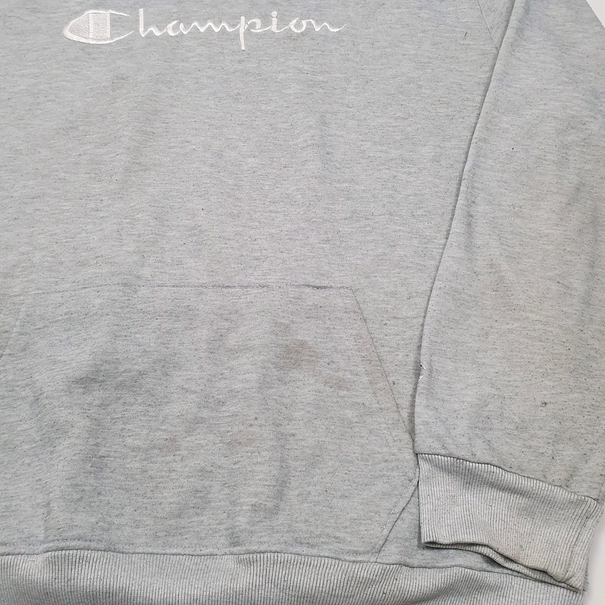 Mens Grey Champion  Hoodie Jumper
