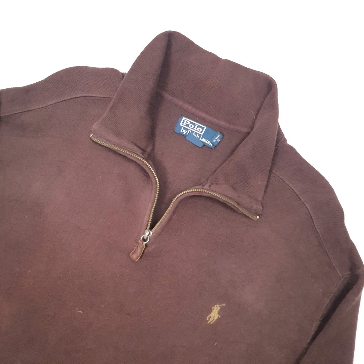 Polo Ralph Lauren Quarter Zip L Brown