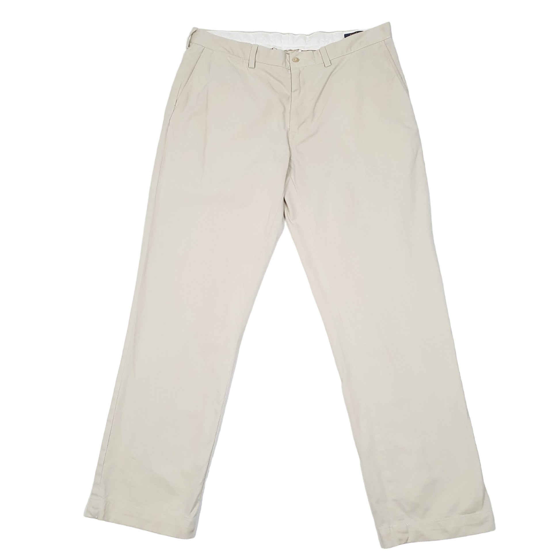 Mens Beige Polo Ralph Lauren Classic Fit Chino Trousers