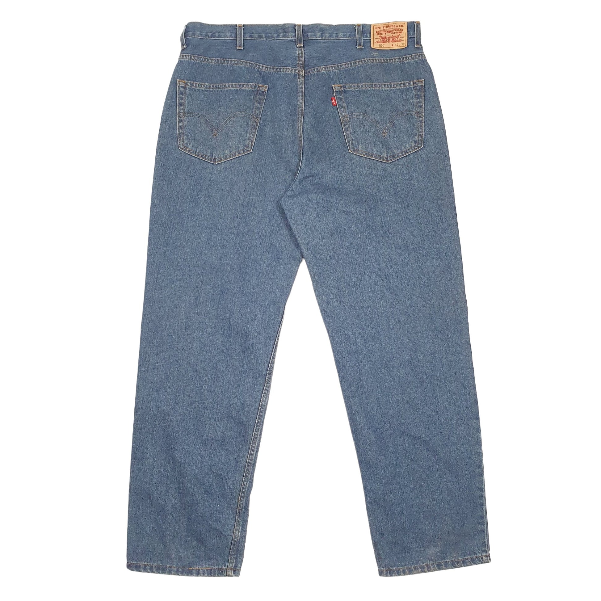 Levis 550 Relaxed Fit Jeans W42 L32 Blue
