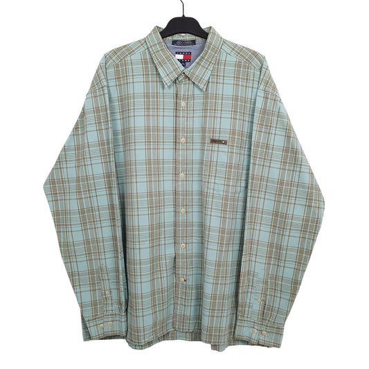 Tommy Hilfiger Long Sleeve Regular Fit Check Shirt Green