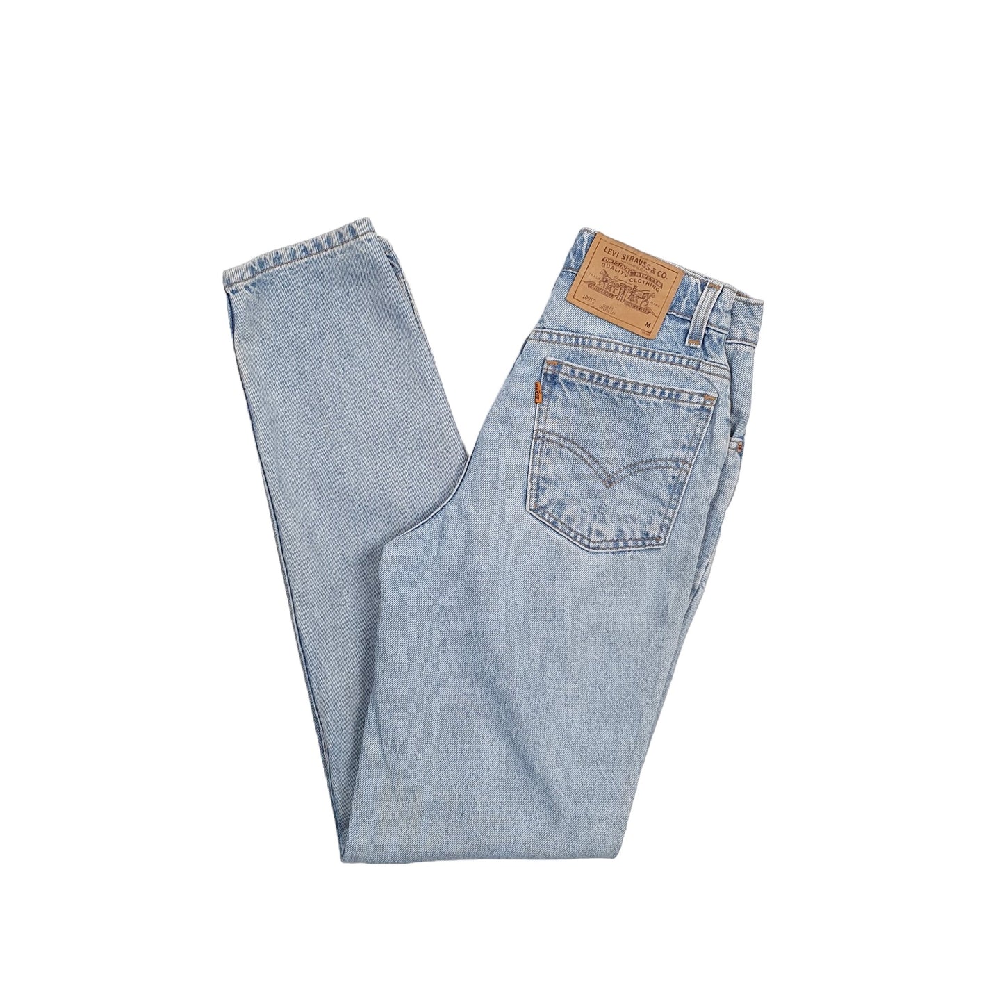 Levis 912 Tapered Fit 1990's Orange Tab Jeans UK6 Blue