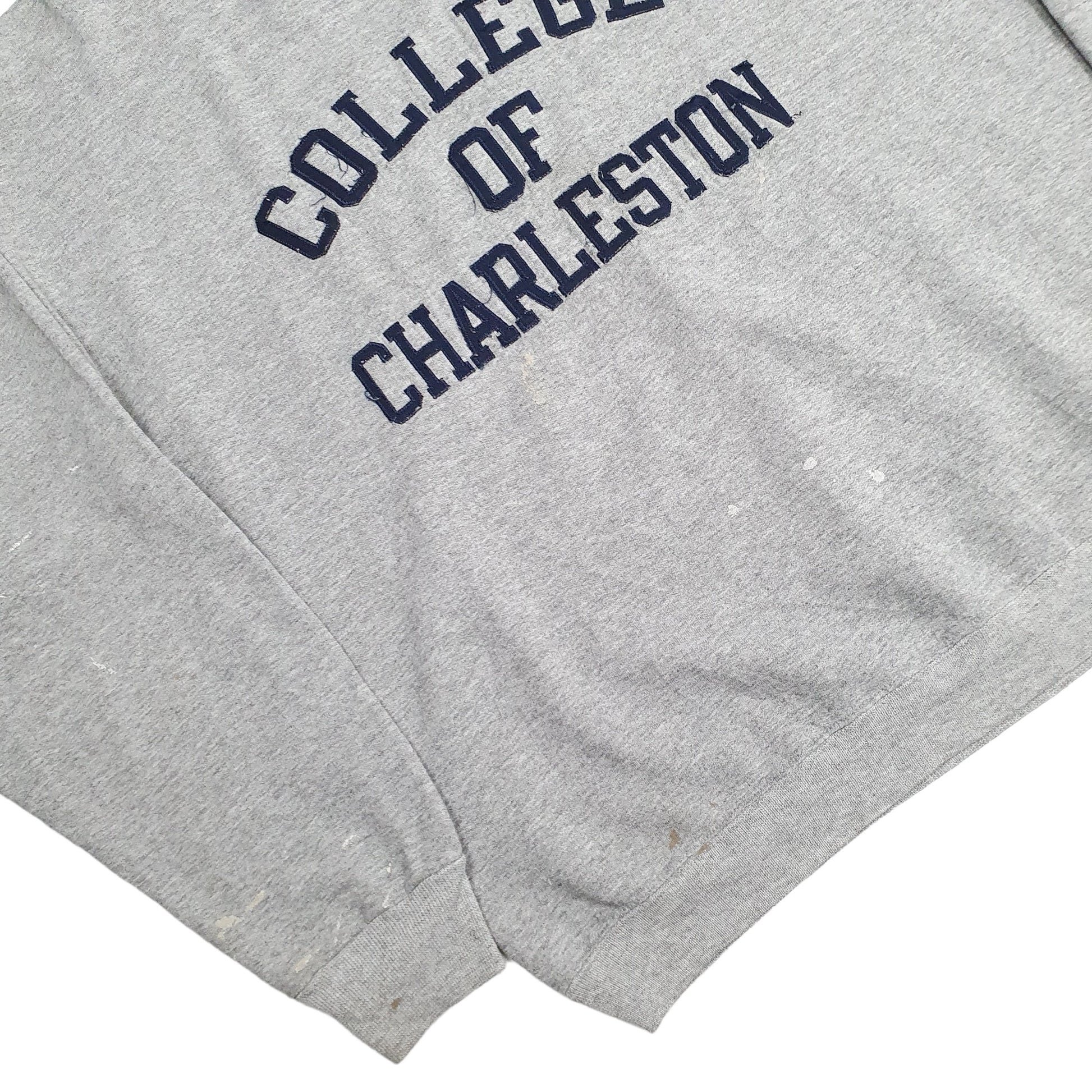 Mens Grey Champion USA College Charleston Crewneck Jumper