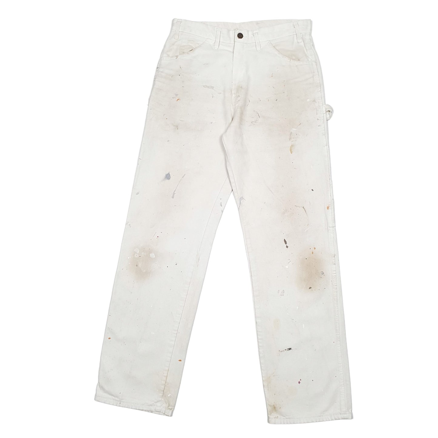 Mens White Dickies  Carpenter Trousers