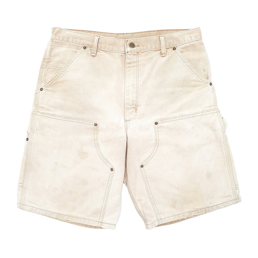 Mens Tan Carhartt Work Wear Riveted Carpenter Shorts