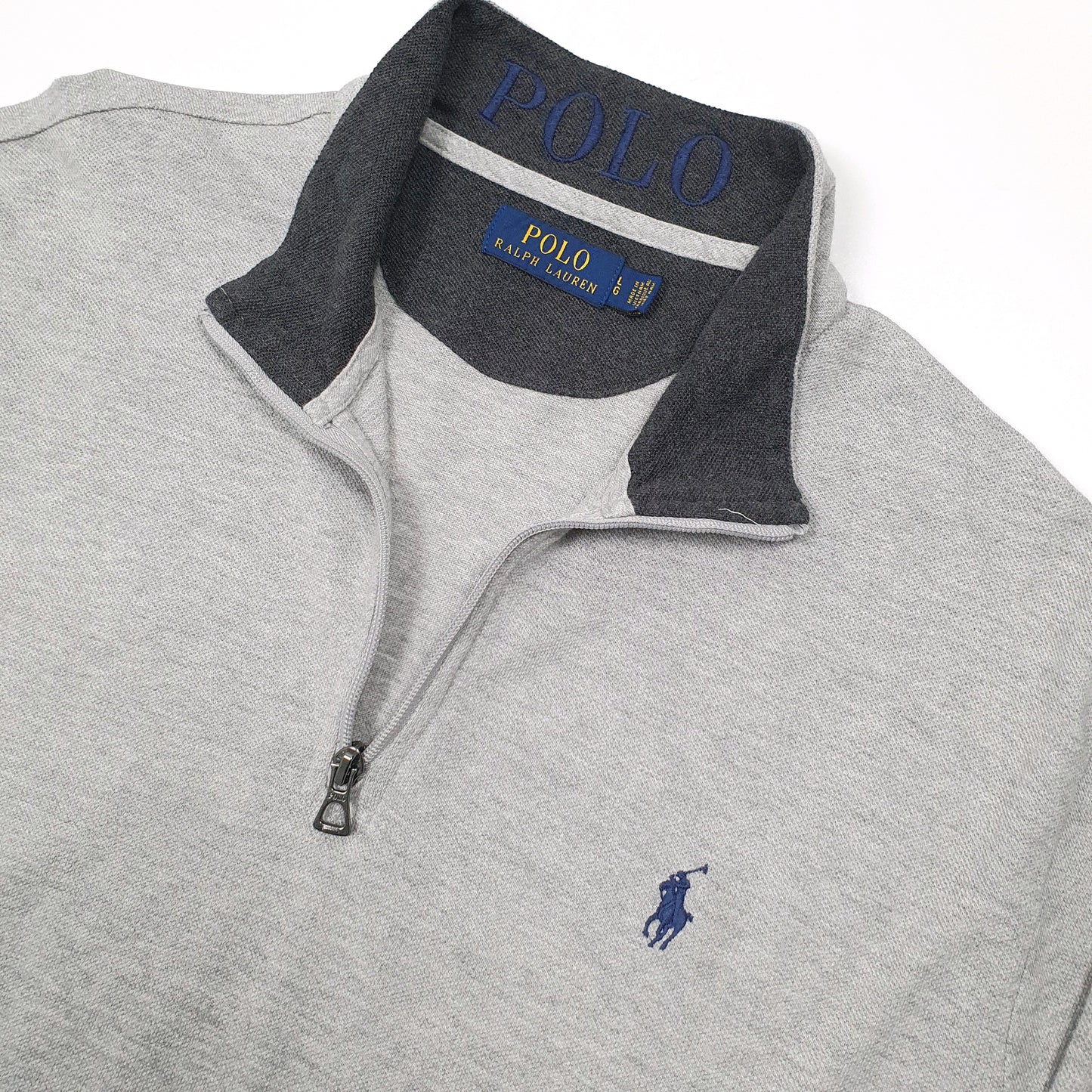 Polo Ralph Lauren Lightweight Quarter Zip L Grey