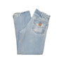 Mens Blue Carhartt Relaxed Lined Insulated Winter Thermal Casual JeansW32 L32