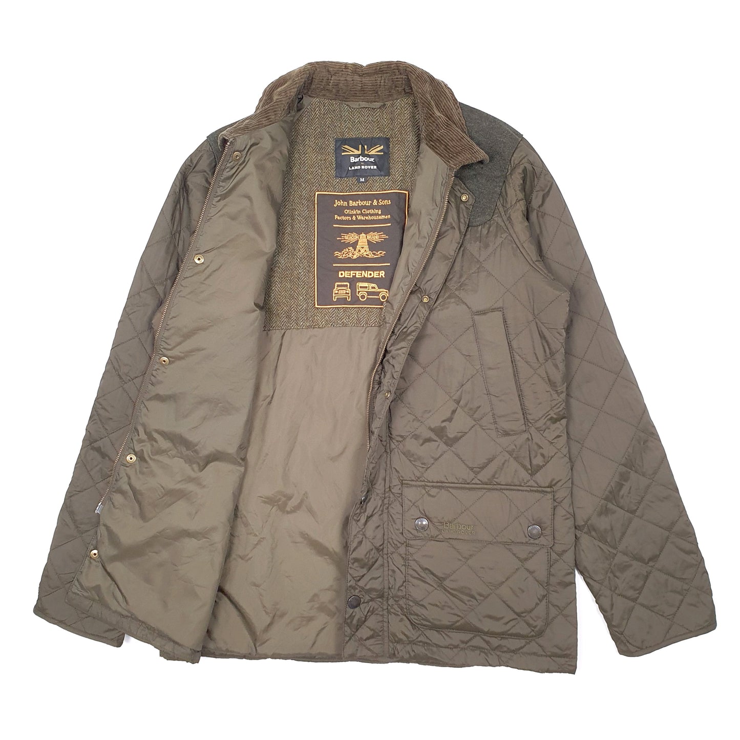 Mens Green Barbour Horstead Land Rover Defender  Coat