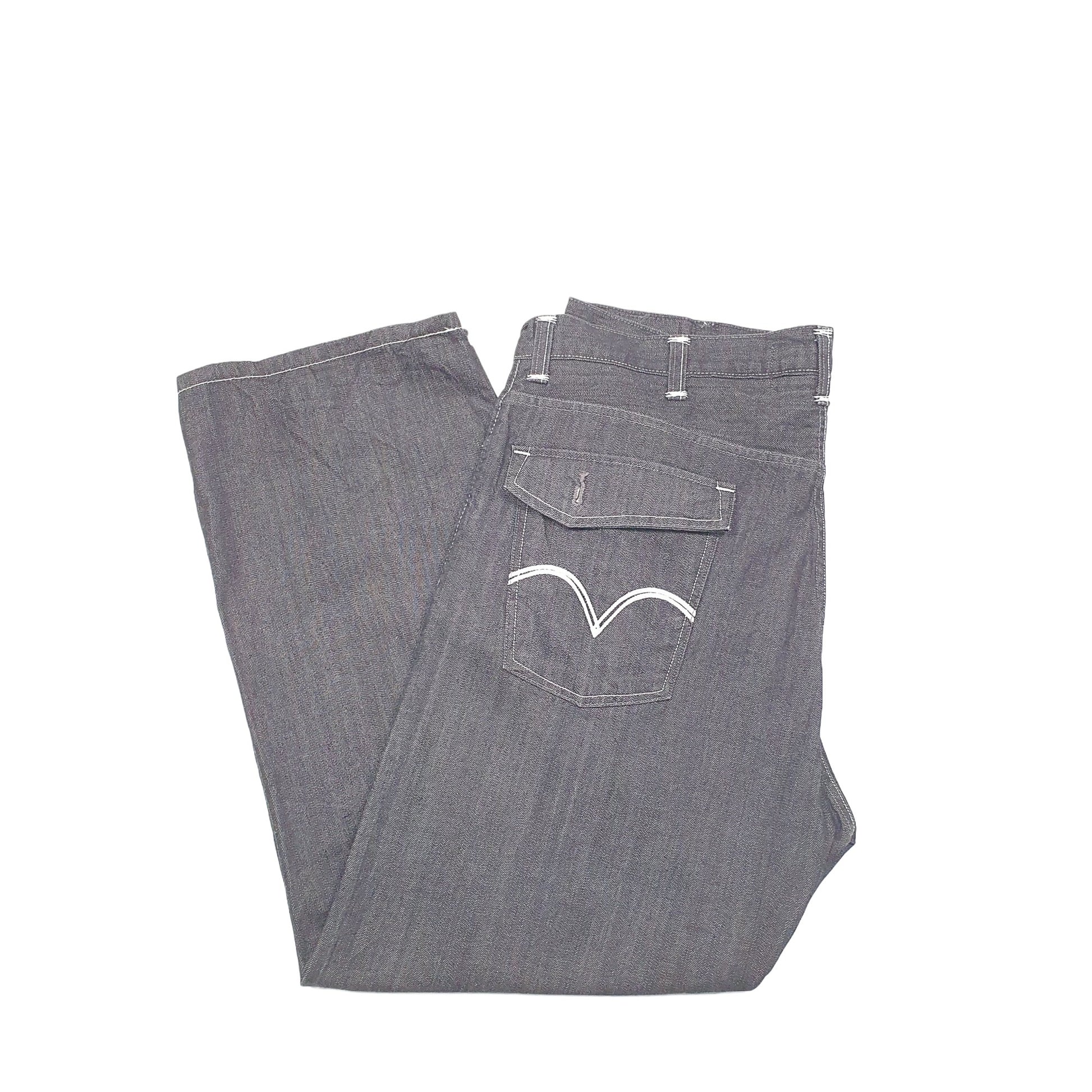 Levis 569 Loose Fit Jeans W42 L32 Black