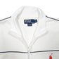 Mens White Polo Ralph Lauren Active Track Workout Full Zip Jumper